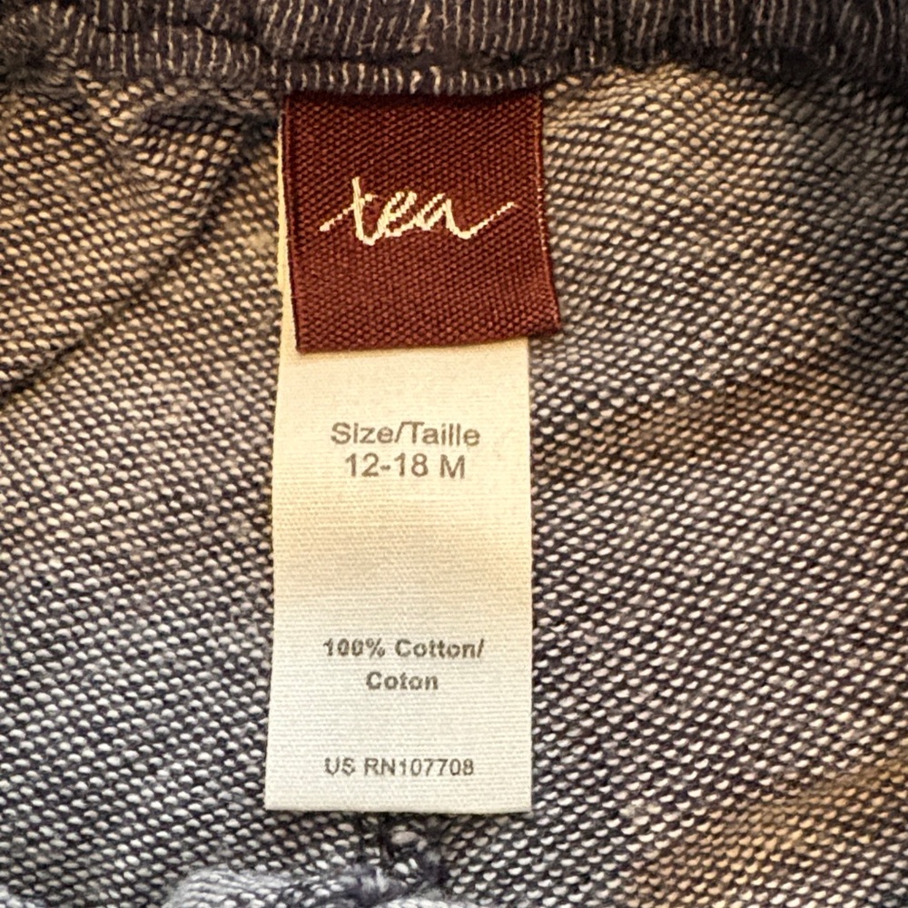 Tea Collection Girls 12-18 Months Chambray Shorts - Picture 2 of 5